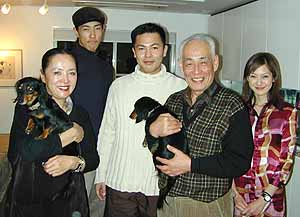 Auntie Kiyoko, Jundai san, Hajime san, Uncle Sumitaka, Shino san