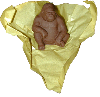 Chocolate gorilla