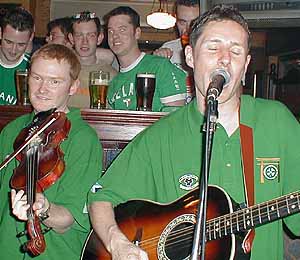 "Irish partying in Paddy Foley's!"