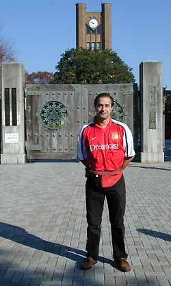 Standing outside Tokyo University